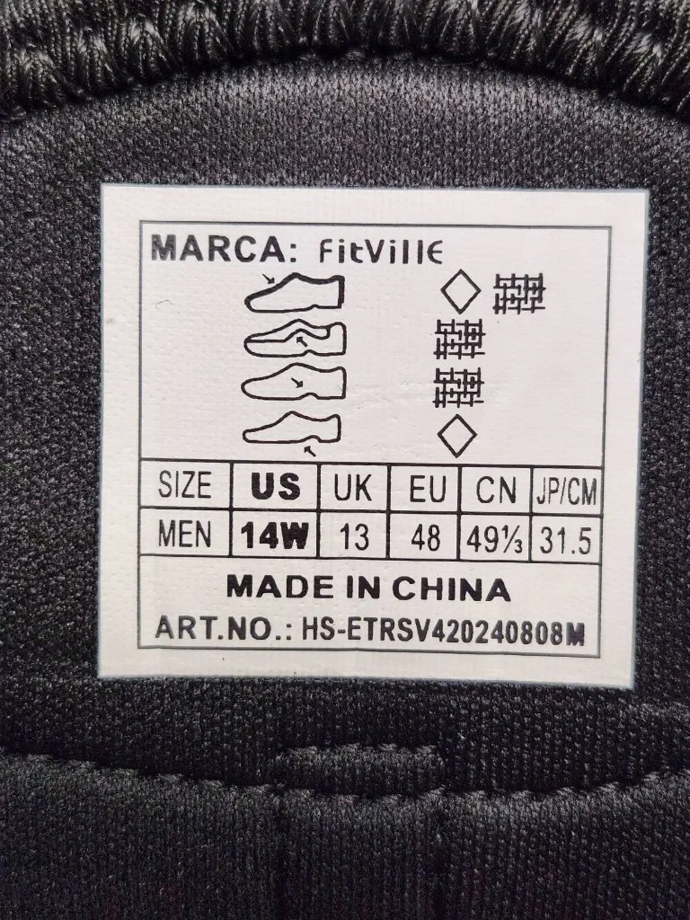 Fitville Men 14W (EU 48) Easy Top Sandal Black  ***Tried On***